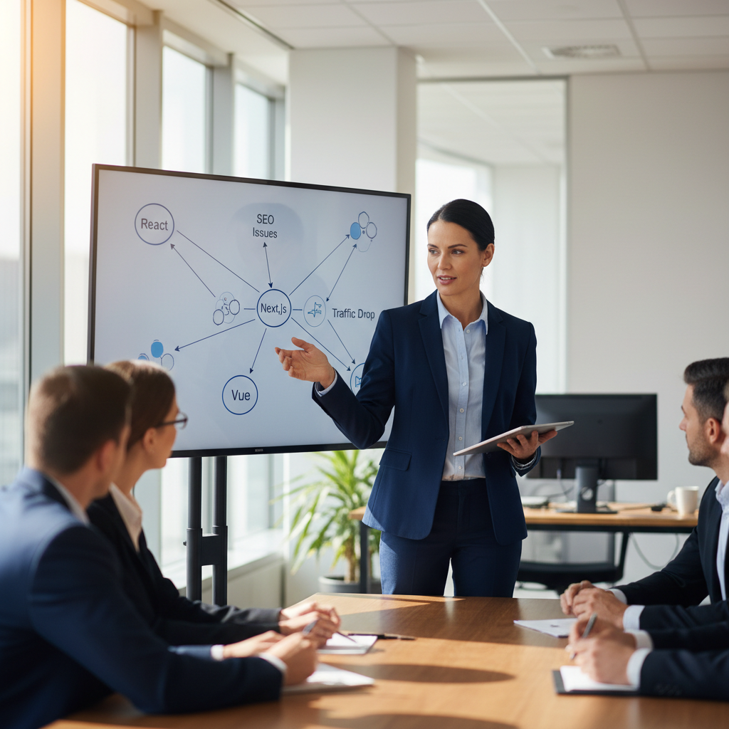 JavaScript SEO: React, Next.js, Vue y los errores que matan tu trafico